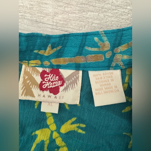 Hilo Hattie Asian Inspired Maxi Dress Mandarin Collar Bamboo Print NWT XL - Picture 10 of 10